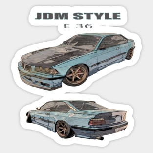 JDM STYLE E36 M3 Sticker